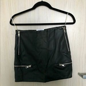 Faux Leather Skirt